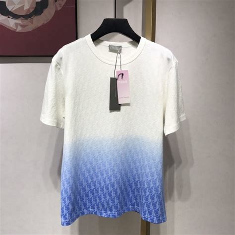 dior white and blue shirt|Dior graphic tees.